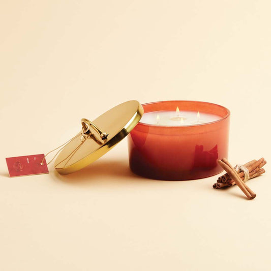 Simmered Cider Harvest Red 4-Wick Candle