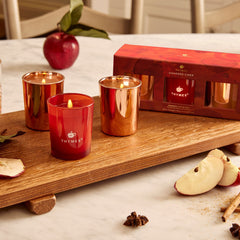 Simmered Cider Aromatic Votive Trio