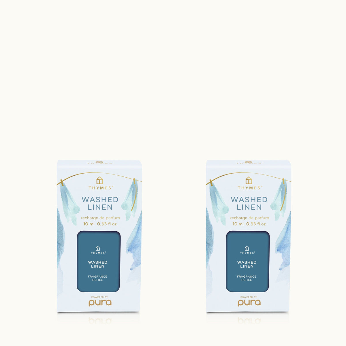 Washed Linen Pura Diffuser Refill 2-Pack Bundle