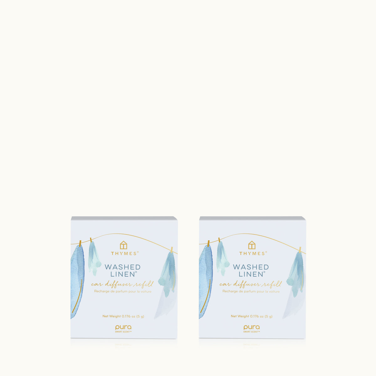 Washed Linen Pura Car Pro Diffuser Refill 2-Pack Bundle